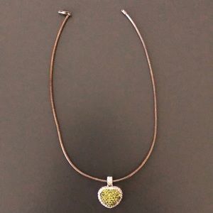 💚 diamond heart necklace